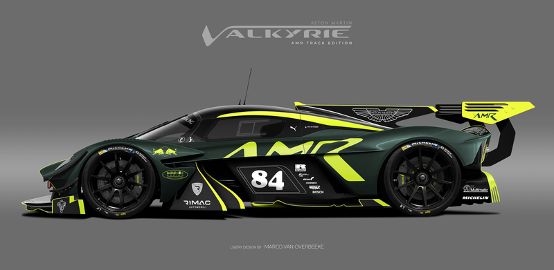 Illustration for article titled The Aston Martin Valkyrie Looks Especially Good In Classic Racing Liveries